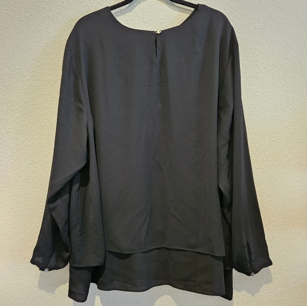 J. Jill Long Sleeve Flowy Tunic Blouse Top Size 4X - Picture 2 of 9